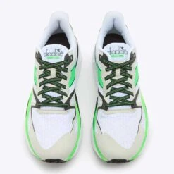 Diadora Men's Atomo V7000 Running Shoe - White/Green Fluo/Black - Regular (D) -Fashion Shoes Shop 101 6