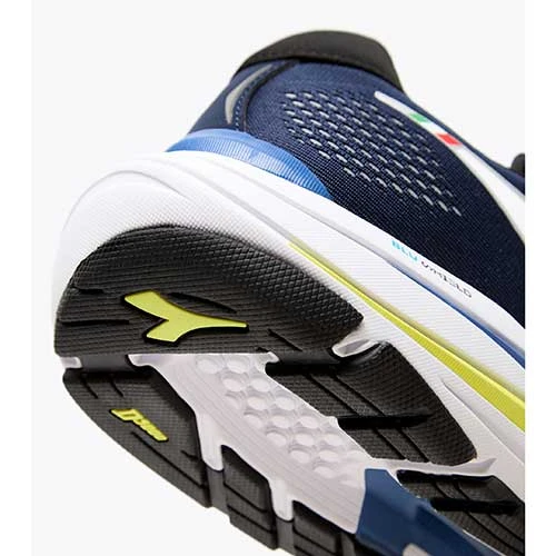 Diadora Men's Mythos Vortice 7 Running Shoe -Black Iris/White/Neon Yellow - Regular (D) 2 Diadora Men's Mythos Vortice 7 Running Shoe -Black Iris/White/Neon Yellow - Regular (D) - Image 2
