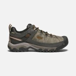 Keen Men's Targhee III Leather Waterproof Hiking Shoe - Black Olive/Golden Brown - Regular (D)