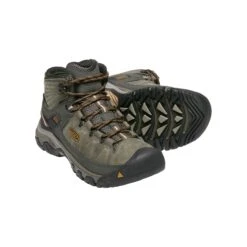 Keen Men's Targhee III Leather Mid Waterproof Hiking Boots - Black Olive/Golden Brown - Regular (D) 9 Keen Men's Targhee III Leather Mid Waterproof Hiking Boots - Black Olive/Golden Brown - Regular (D) -Fashion Shoes Shop 1017787 PPS large