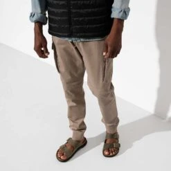 Birkenstock Men's Arizona Rugged Sandal - Faded Khaki - Regular -Fashion Shoes Shop 1018463 f look m