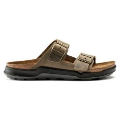 Birkenstock Men's Arizona Rugged Sandal - Faded Khaki - Regular -Fashion Shoes Shop 1018463 side