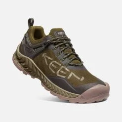 Keen Men's NXIS Evo WP Hiking Shoe - Dark Olive/Black Olive - Regular (D) -Fashion Shoes Shop 1025909 3Q PDP 1
