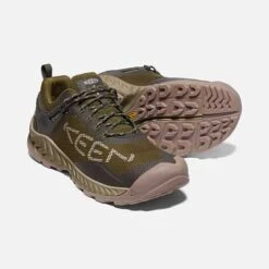 Keen Men's NXIS Evo WP Hiking Shoe - Dark Olive/Black Olive - Regular (D) -Fashion Shoes Shop 1025909 PPS PDP 1