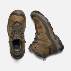 Keen Men's Circadia Mid WP Hiking Boot- Bison/Brindle- Wide (2E) -Fashion Shoes Shop 1026841 PLD PDP