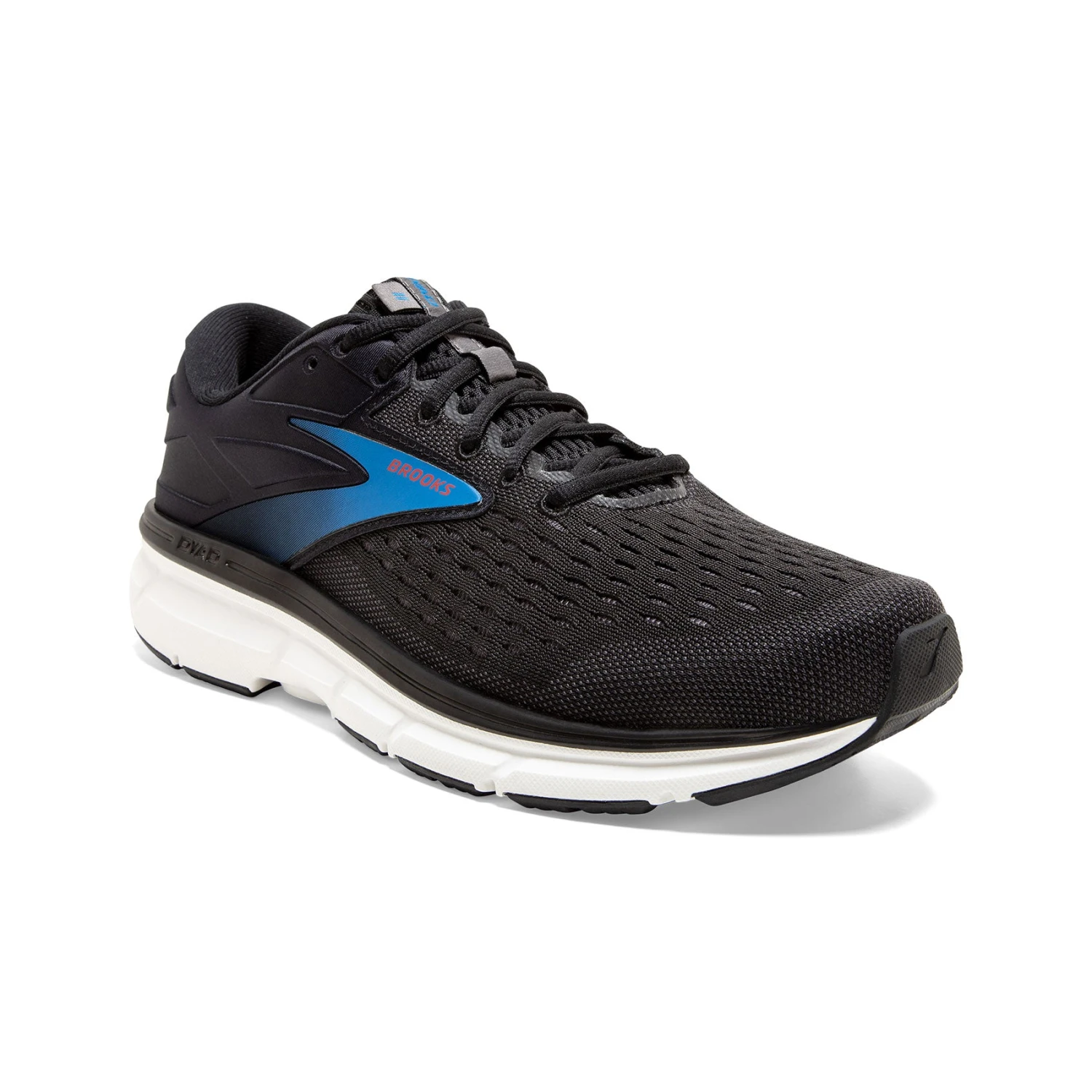BROOKS Men's Dyad 11 Running Shoe - Black/Ebony/Blue - Wide (2E) 3 BROOKS Men's Dyad 11 Running Shoe - Black/Ebony/Blue - Wide (2E) - Image 3