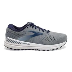 BROOKS Men's Beast 20 Running Shoe- Blue/Grey/Peacoat - Extra Wide (4E)