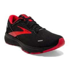 BROOKS Men's Ghost 14 GoreTEX Running Shoe - Black/Blackened Pearl/High Risk Red — Regular (D) -Fashion Shoes Shop 110368 004 A Ghost 14 GTX