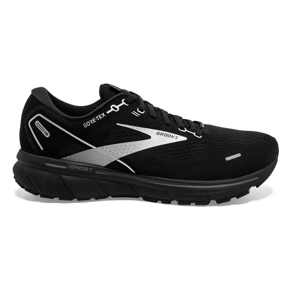 BROOKS Men's Ghost 14 GTX Running Shoe- Black/Black/Ebony- Regular (D) 1 BROOKS Men's Ghost 14 GTX Running Shoe- Black/Black/Ebony- Regular (D)