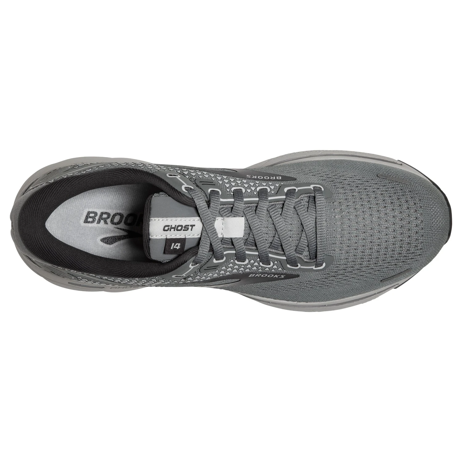 BROOKS Men's Ghost 14 Running Shoe - Grey/Alloy/Oyster— Narrow (B) 5 BROOKS Men's Ghost 14 Running Shoe - Grey/Alloy/Oyster— Narrow (B) - Image 5