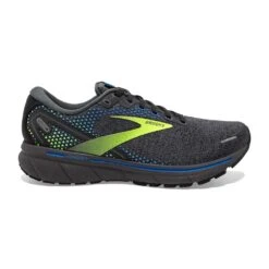 BROOKS Men's Ghost 14 Running Shoe- Black/Blue/Nightlife- Regular (D)