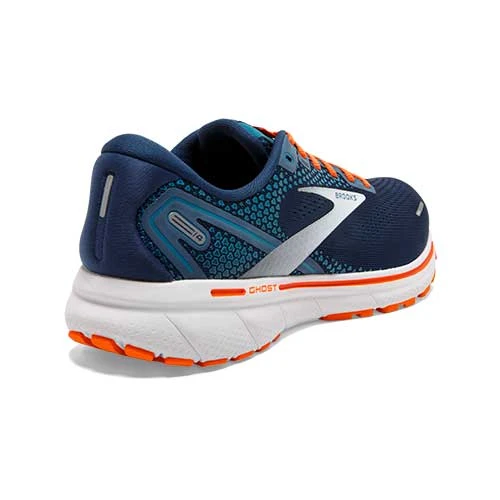 BROOKS Men's Ghost 14 Running Shoe - Titan/Teal/Flame — Regular (D) 3 BROOKS Men's Ghost 14 Running Shoe - Titan/Teal/Flame — Regular (D) - Image 3