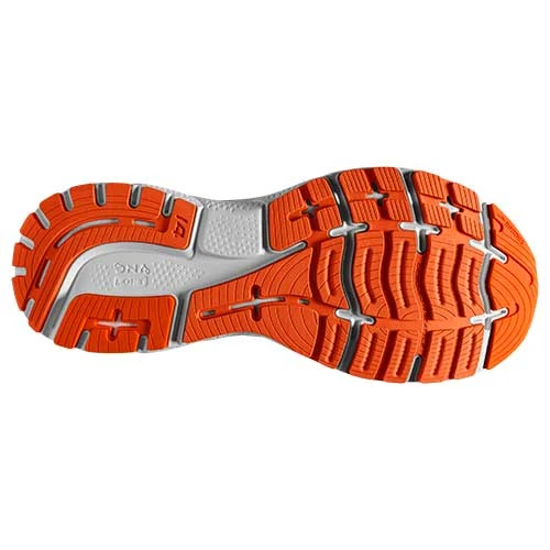 BROOKS Men's Ghost 14 Running Shoe - Titan/Teal/Flame — Regular (D) 6 BROOKS Men's Ghost 14 Running Shoe - Titan/Teal/Flame — Regular (D) - Image 6