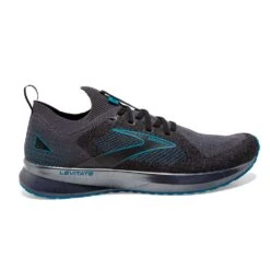 BROOKS Men's Levitate StealthFit 5 Running Shoe- Black/Ebony/Crystal Teal- Regular (D)