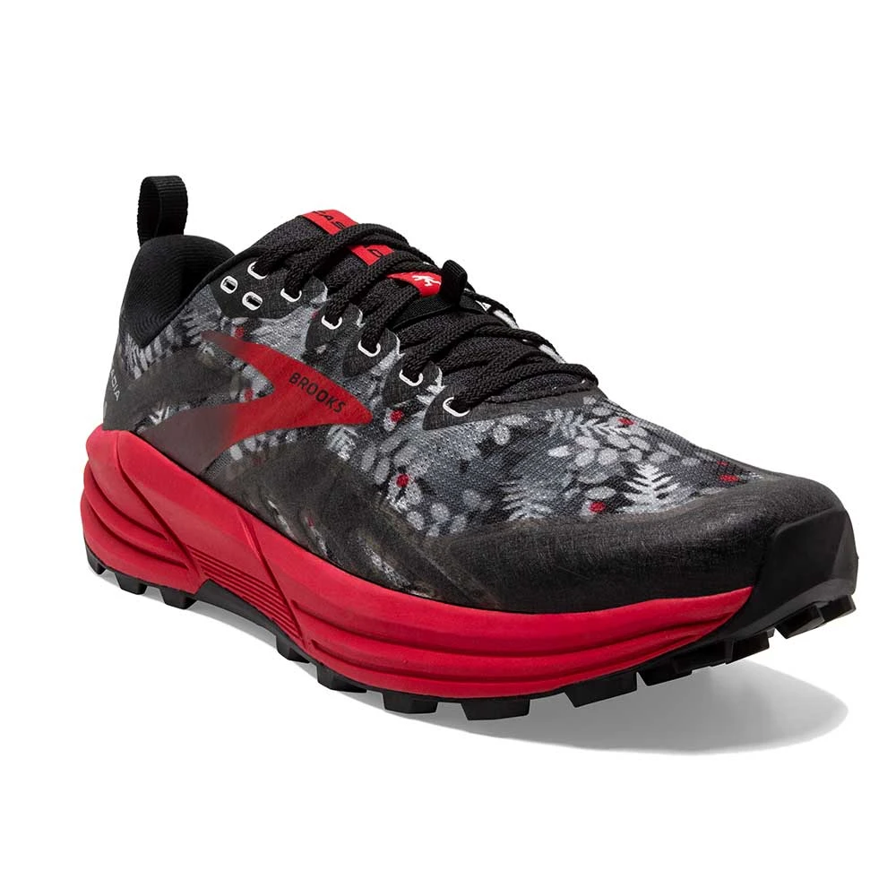BROOKS Men's Cascadia 16 Trail Running Shoe - Black/Grey/Red - Regular (D) 2 BROOKS Men's Cascadia 16 Trail Running Shoe - Black/Grey/Red - Regular (D) - Image 2