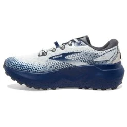 BROOKS Men's Caldera 6 Trail Running Shoe - Oyster/Blue Depths/Pearl - Regular (D) -Fashion Shoes Shop 110379 071 M Caldera 6