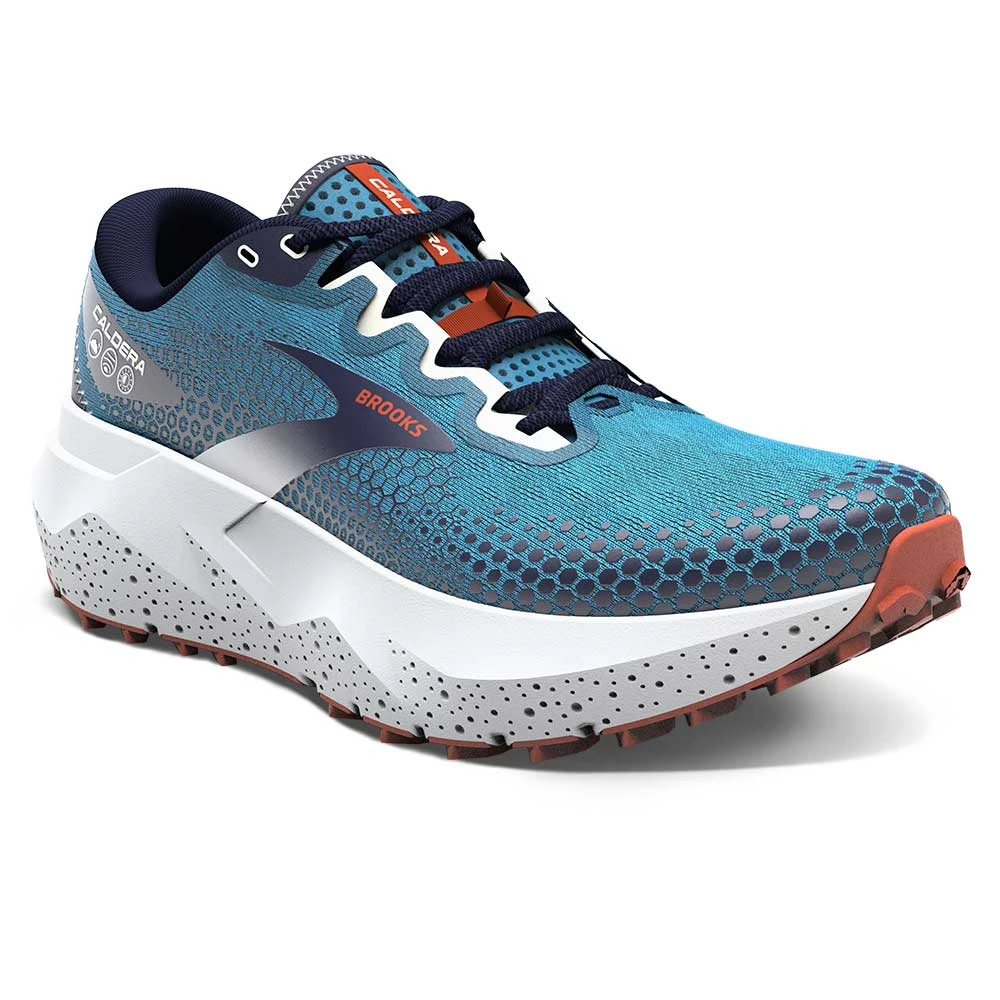 BROOKS Men's Caldera 6 Trail Shoe- Peacoat/Atomic Blue/Rooibos - Regular (D) 2 BROOKS Men's Caldera 6 Trail Shoe- Peacoat/Atomic Blue/Rooibos - Regular (D) - Image 2