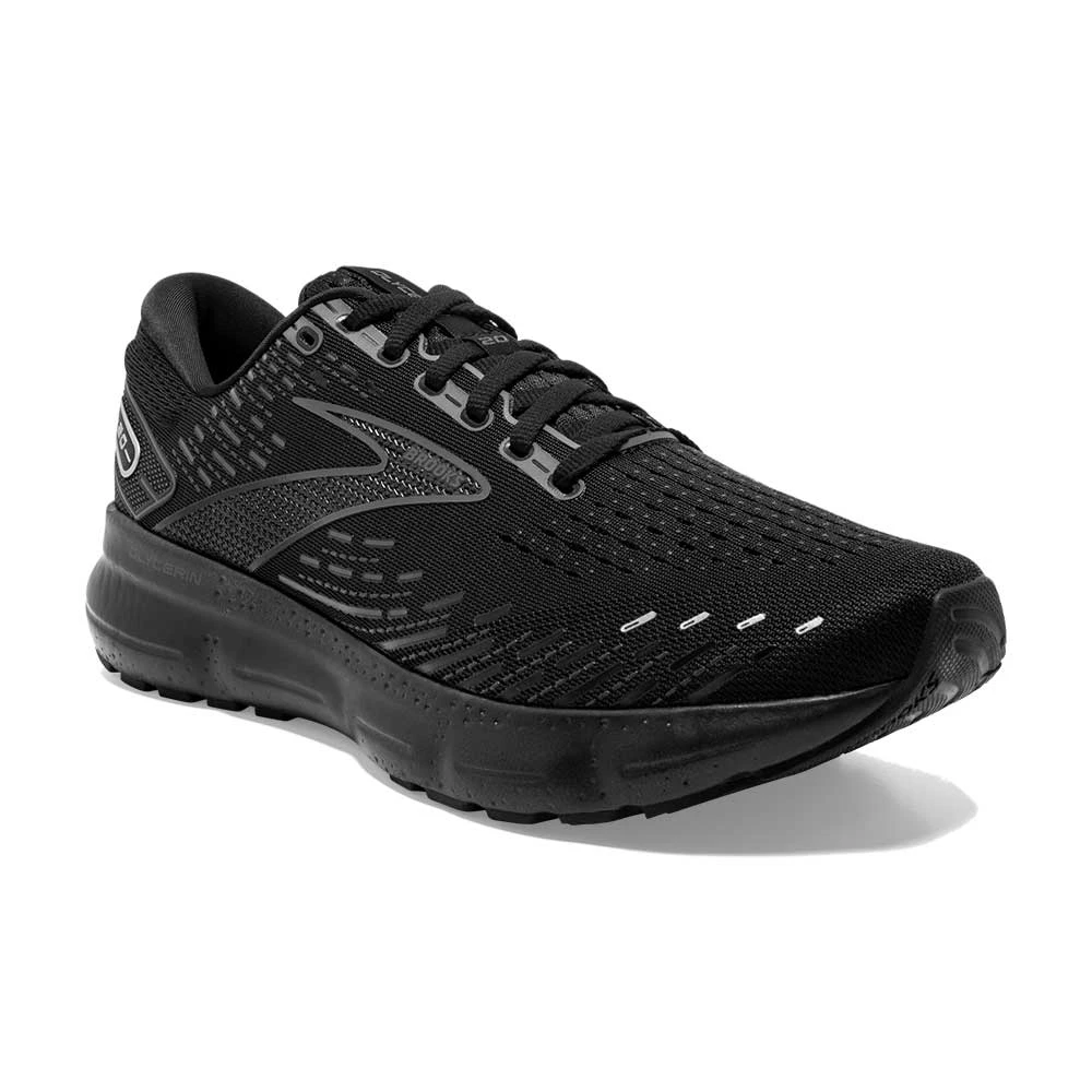 BROOKS Men's Glycerin 20 Running Shoe- Black/Black/Ebony- Regular (D) 2 BROOKS Men's Glycerin 20 Running Shoe- Black/Black/Ebony- Regular (D) - Image 2