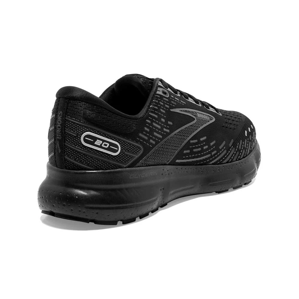 BROOKS Men's Glycerin 20 Running Shoe- Black/Black/Ebony- Regular (D) 5 BROOKS Men's Glycerin 20 Running Shoe- Black/Black/Ebony- Regular (D) - Image 5
