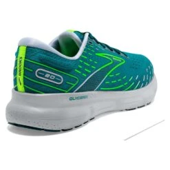 BROOKS Men's Glycerin 20 Running Shoe - Kayaking/Heron/Green Gecko - Regular (D) -Fashion Shoes Shop 110382 386 H Glycerin 20