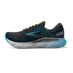 BROOKS Men's Glycerin GTS 20 Running Shoes - Black/Hawaiian Ocean/Green - Regular (D) -Fashion Shoes Shop 110383 006 M Glycerin GTS 20