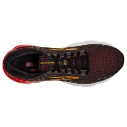 BROOKS Men's Glycerin GTS 20 Running Shoe- Black/Blackened Pearl/Fiery Re- Regular (D) -Fashion Shoes Shop 110383 090 O Glycerin GTS 20 1