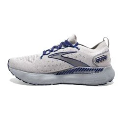 BROOKS Men's Glycerin StealthFit GTS 20 Running Shoe- Oyster/Alloy/Blue Depths- Regular (D) -Fashion Shoes Shop 110385 081 M Glycerin StealthFit GTS 20