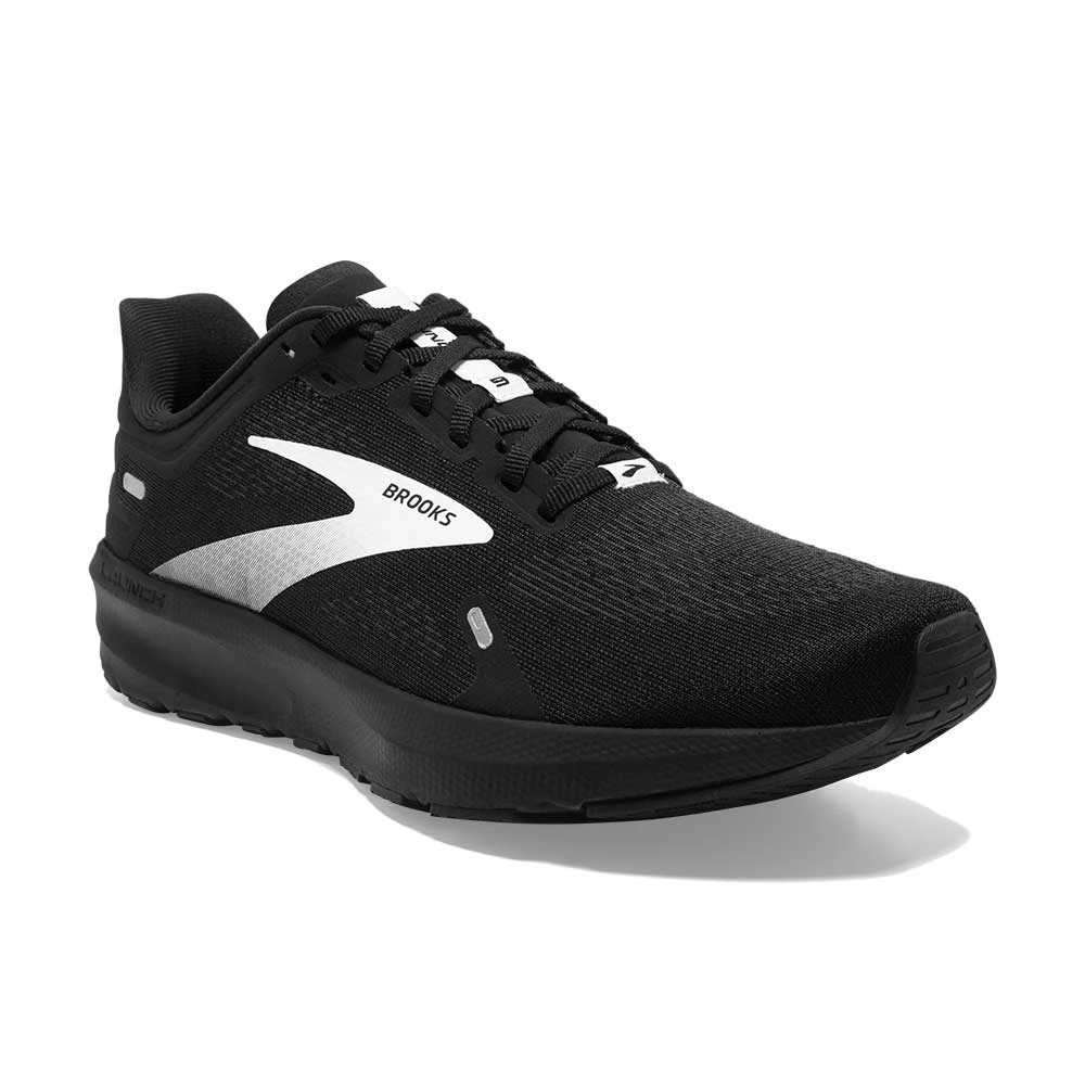 BROOKS Men's Launch 9 Running Shoe - Black/White- Regular (D) 2 BROOKS Men's Launch 9 Running Shoe - Black/White- Regular (D) - Image 2