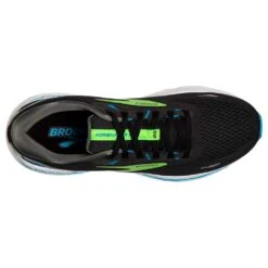 BROOKS Men's Adrenaline GTS 23 Running Shoe - Black/Hawaiian Ocean/Green- Regular (D) -Fashion Shoes Shop 110391 006 O Adrenaline GTS 23