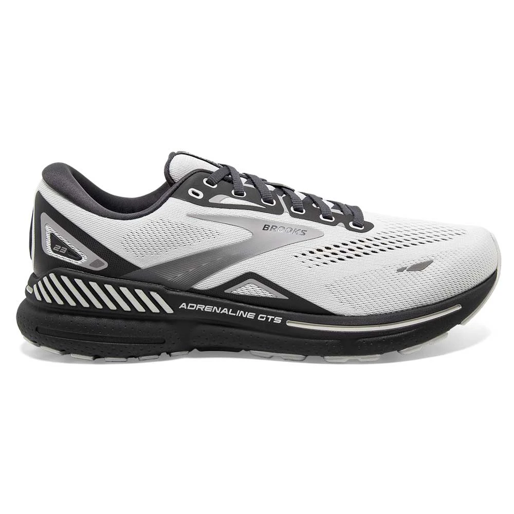 BROOKS Men's Adrenaline GTS 23 Running Shoe- Oyster/Ebony/Alloy- Regular (D) 1 BROOKS Men's Adrenaline GTS 23 Running Shoe- Oyster/Ebony/Alloy- Regular (D)