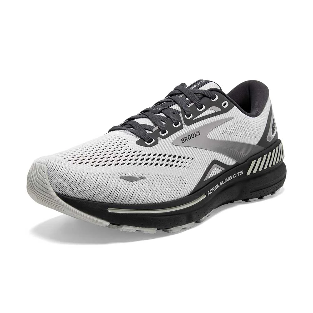 BROOKS Men's Adrenaline GTS 23 Running Shoe- Oyster/Ebony/Alloy- Regular (D) 3 BROOKS Men's Adrenaline GTS 23 Running Shoe- Oyster/Ebony/Alloy- Regular (D) - Image 3