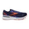BROOKS Men's Adrenaline GTS 23 Running Shoe - Peacoat/Orange/Surf The Web- Regular (D)