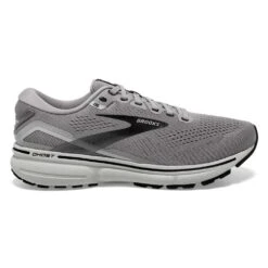 BROOKS Men's Ghost 15 Running Shoe - Alloy/Oyster/Black- Narrow (B)