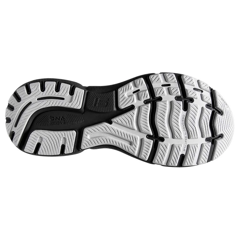 BROOKS Men's Ghost 15 Running Shoe- White/Ebony/Oyster 6 BROOKS Men's Ghost 15 Running Shoe- White/Ebony/Oyster - Image 6