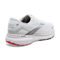 BROOKS Men's Ghost 15 Running Shoe- White/Black/Flame -Fashion Shoes Shop 110393 184 H Ghost 15