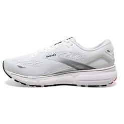 BROOKS Men's Ghost 15 Running Shoe- White/Black/Flame -Fashion Shoes Shop 110393 184 M Ghost 15