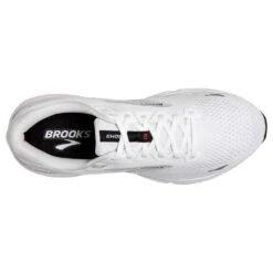 BROOKS Men's Ghost 15 Running Shoe- White/Black/Flame -Fashion Shoes Shop 110393 184 O Ghost 15