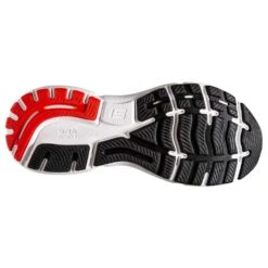 BROOKS Men's Ghost 15 Running Shoe- White/Black/Flame -Fashion Shoes Shop 110393 184 S Ghost 15