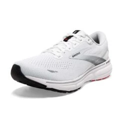 BROOKS Men's Ghost 15 Running Shoe- White/Black/Flame -Fashion Shoes Shop 110393 184 Z Ghost 15