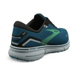 BROOKS Men's Ghost 15 Running Shoe - Moroccan Blue/Black/Spring Bud - Regular (D) -Fashion Shoes Shop 110393 462 H Ghost 15