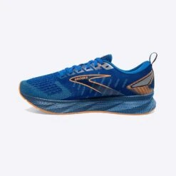 BROOKS Men's Levitate 6 Running Shoe- Classic Blue/Orange - Regular (D) -Fashion Shoes Shop 110395 405 m levitate 6 mens neutral springy running shoe 1