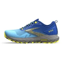 BROOKS Men's Cascadia 17 Trail Running Shoe - Blue/Surf The Web/Sulphur - Regular (D) -Fashion Shoes Shop 110403 416 M Cascadia 17