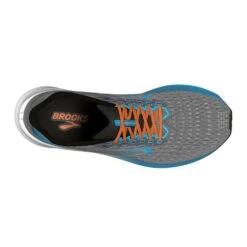 BROOKS Men's Hyperion Running Shoe - Grey/Atomic Blue/Scarlet - Regular (D) -Fashion Shoes Shop 110407 020 O Hyperion