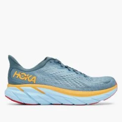 Hoka Men's Clifton 8 Running Shoe- Goblin Blue/Mountain Spring— Regular (D) -Fashion Shoes Shop 1119393 GBMS 7