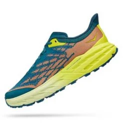 Hoka Men's Speedgoat 5 Trail Shoes - Blue Coral/Evening Primrose - Regular (D) -Fashion Shoes Shop 1123157 BCEP 4