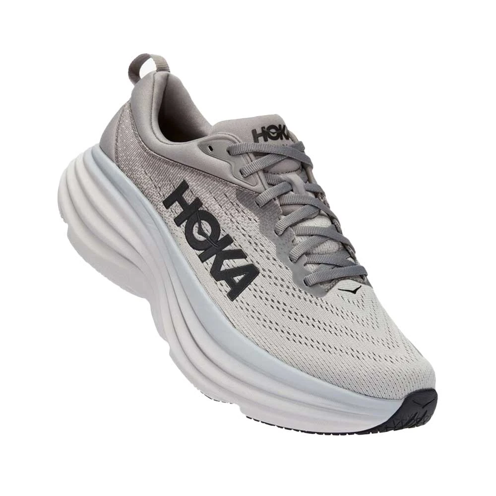 Hoka Men's Bondi 8 - Sharkskin/Harbor Mist - Extra Wide (4E) 3 Hoka Men's Bondi 8 - Sharkskin/Harbor Mist - Extra Wide (4E) - Image 3