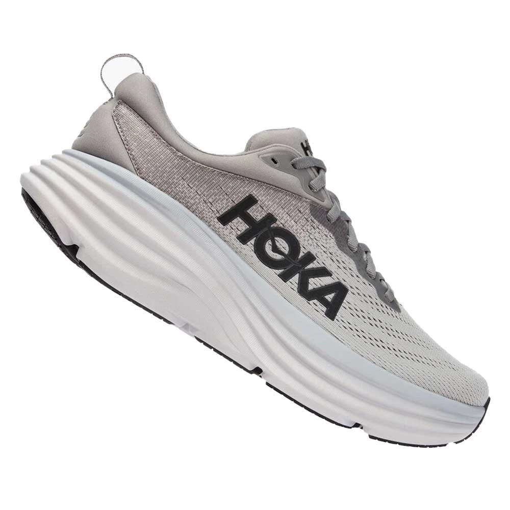 Hoka Men's Bondi 8 - Sharkskin/Harbor Mist - Extra Wide (4E) 2 Hoka Men's Bondi 8 - Sharkskin/Harbor Mist - Extra Wide (4E) - Image 2