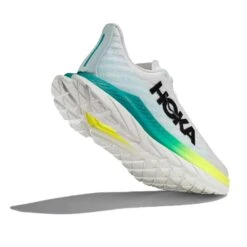 Hoka Men's Mach 5 Running Shoe - White/Blue Glass - Regular (D) -Fashion Shoes Shop 1127893 WBGL 4