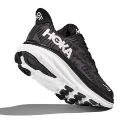 Hoka Men's Clifton 9 Running Shoe - Black/White -Fashion Shoes Shop 1127895 BWHT 4