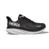Hoka Men's Clifton 9 Running Shoe- Black/White - Wide (2E)